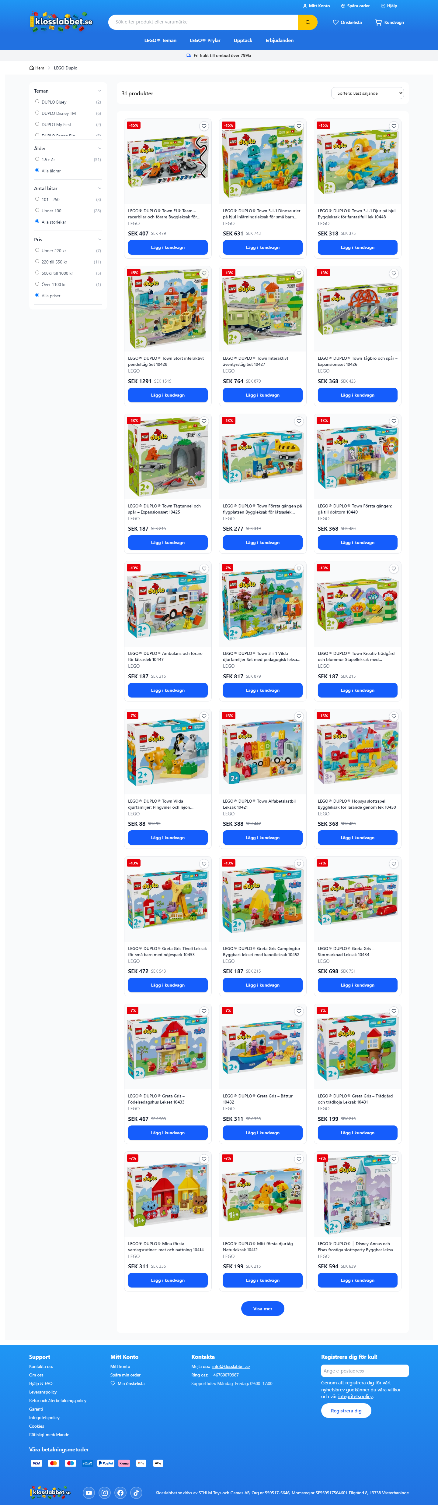 Collection PLP with filters